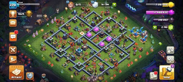 Max Level TH13 Account in Clash of Clans