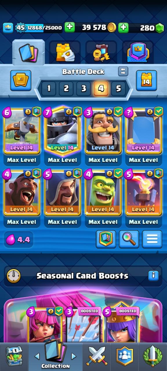 Royale Account – Level 45 | 18 Max Card